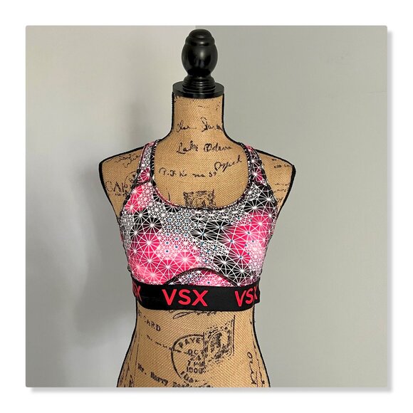 Victoria's Secret VSX The Player Racerback Sport Bra Sz L - Picture 2 of 9